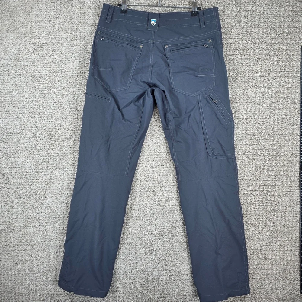 Kuhl Destroyr Mens 32x32 Blue Technical Softshell 4-Way Stretch Hiking Pants